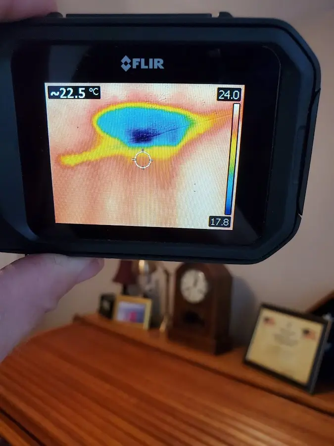 Thermal imaging inspection for water damage in South San Jose Hills